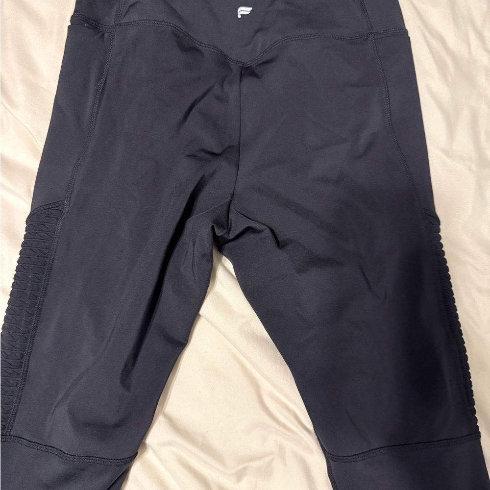 Fabletics Black High-Waist Scrunch Side Leggings